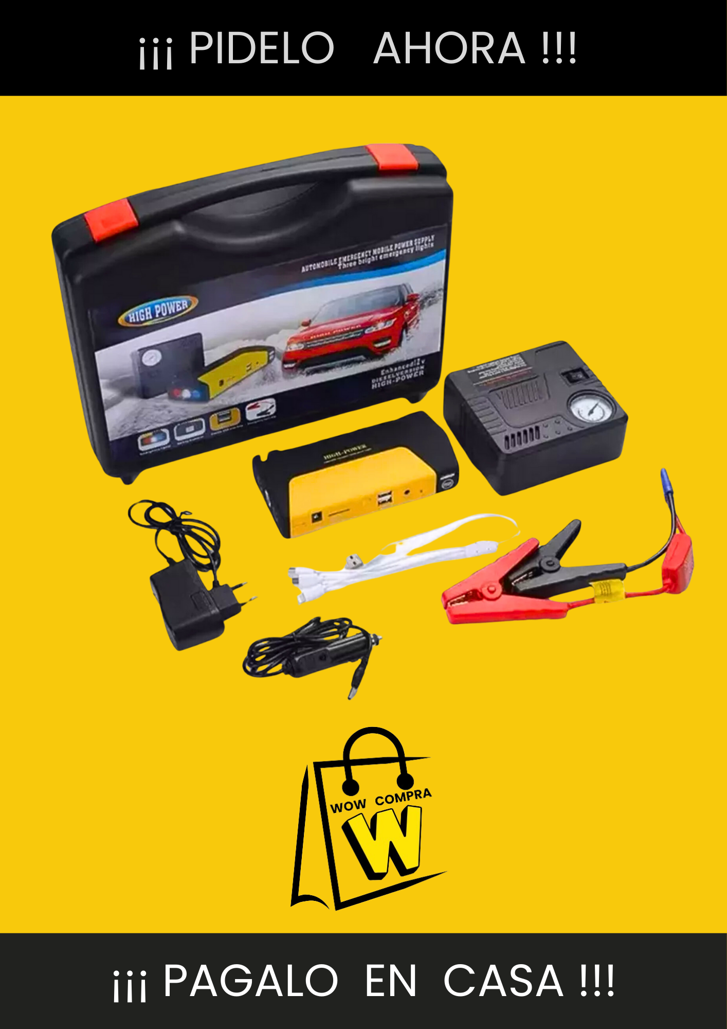 PowerCharge™ 12V Battery Starter - Kit de Partida de Batería